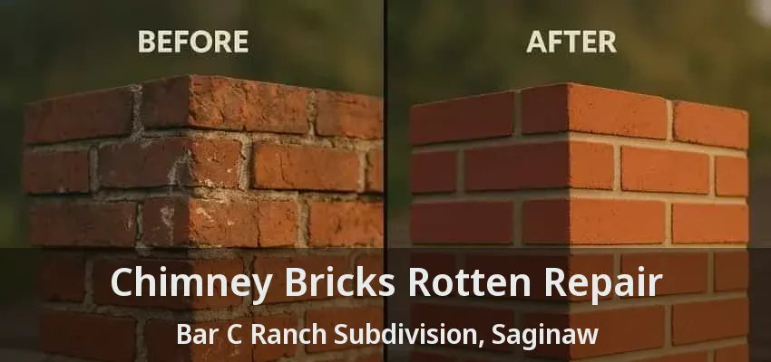 Chimney Bricks Rotten Repair Bar C Ranch Subdivision, Saginaw - TX