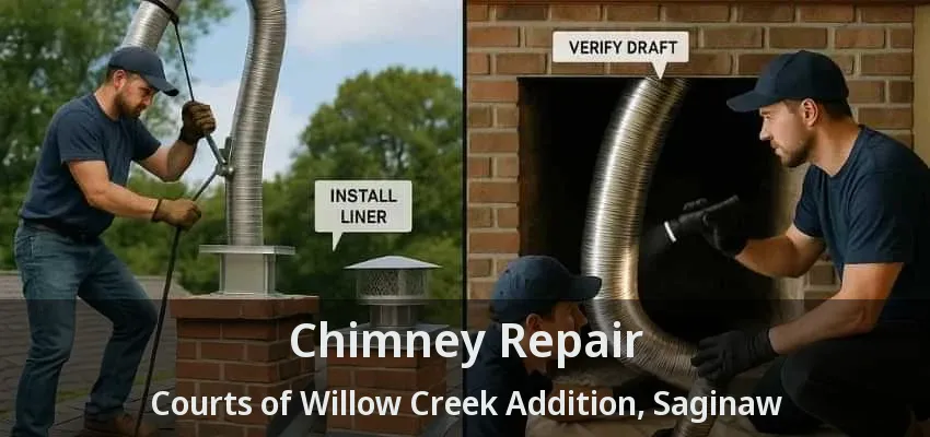 Chimney Repair Courts of Willow Creek Addition, Saginaw - TX