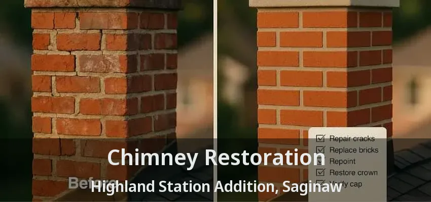 Chimney Restoration Highland Station Addition, Saginaw - TX
