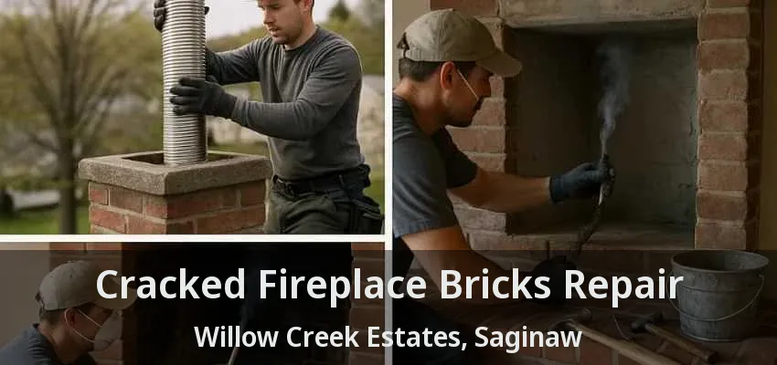 Cracked Fireplace Bricks Repair Willow Creek Estates, Saginaw - TX