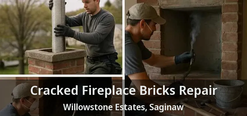 Cracked Fireplace Bricks Repair Willowstone Estates, Saginaw - TX
