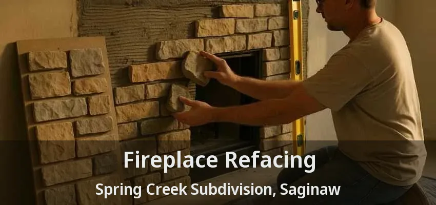 Fireplace Refacing Spring Creek Subdivision, Saginaw - TX